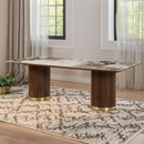 Acme Furniture Willene DN03305 Dining Table with Ceramic Top IMAGE 1
