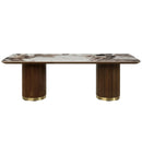 Acme Furniture Willene DN03305 Dining Table with Ceramic Top IMAGE 2