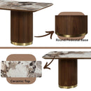 Acme Furniture Willene DN03305 Dining Table with Ceramic Top IMAGE 6