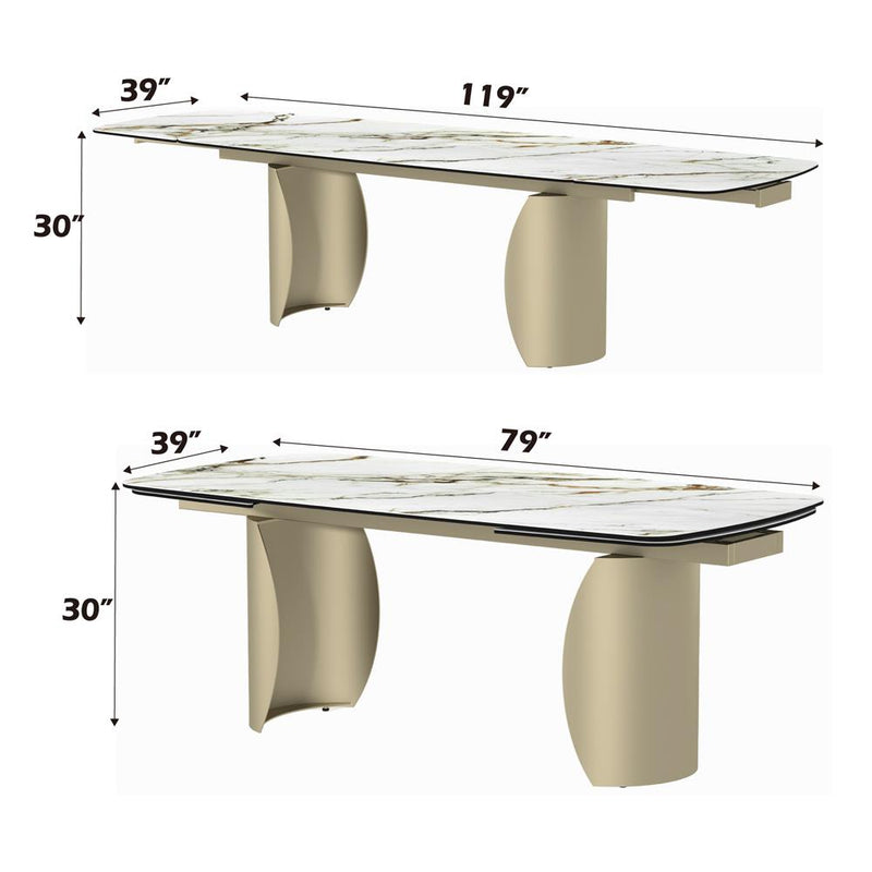 Acme Furniture Cora DN04295 Dining Table IMAGE 11