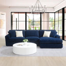 Acme Furniture Breton LV04400 Sectional Sofa with 4 Pillows IMAGE 1