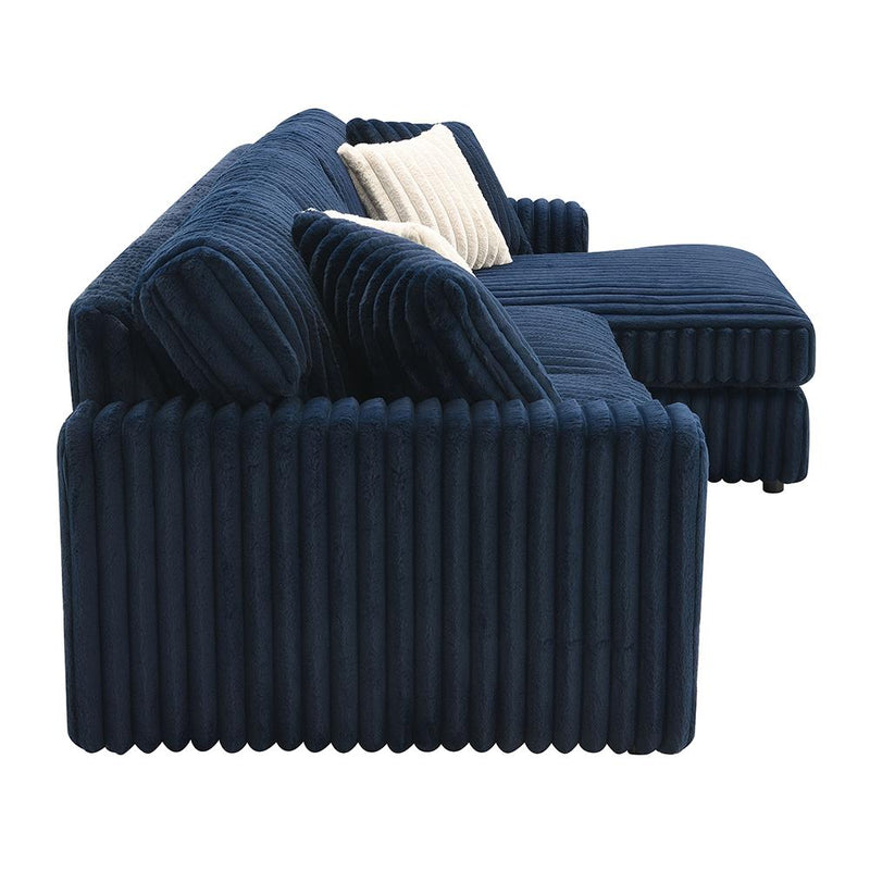 Acme Furniture Breton LV04400 Sectional Sofa with 4 Pillows IMAGE 4