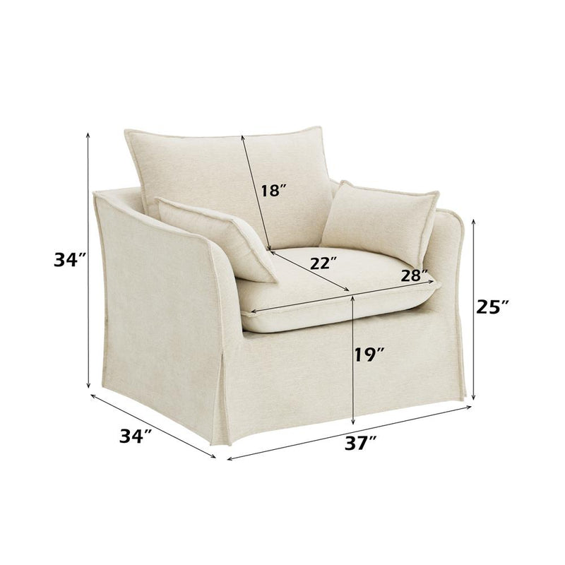 Acme Furniture Shane LV02912 Chair with 2 Pillows IMAGE 7