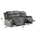 Acme Furniture Lesley LV04620 Motion Sofa IMAGE 7