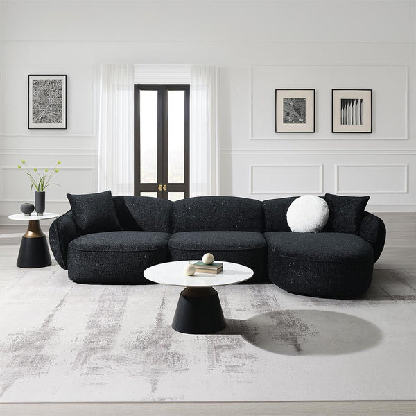 Acme Furniture Lucifer LV03525 Sectional Sofa with 3 Pillows IMAGE 1