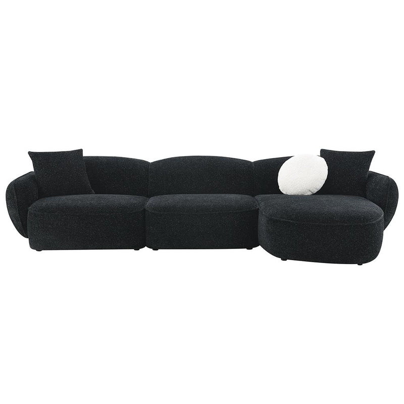 Acme Furniture Lucifer LV03525 Sectional Sofa with 3 Pillows IMAGE 3