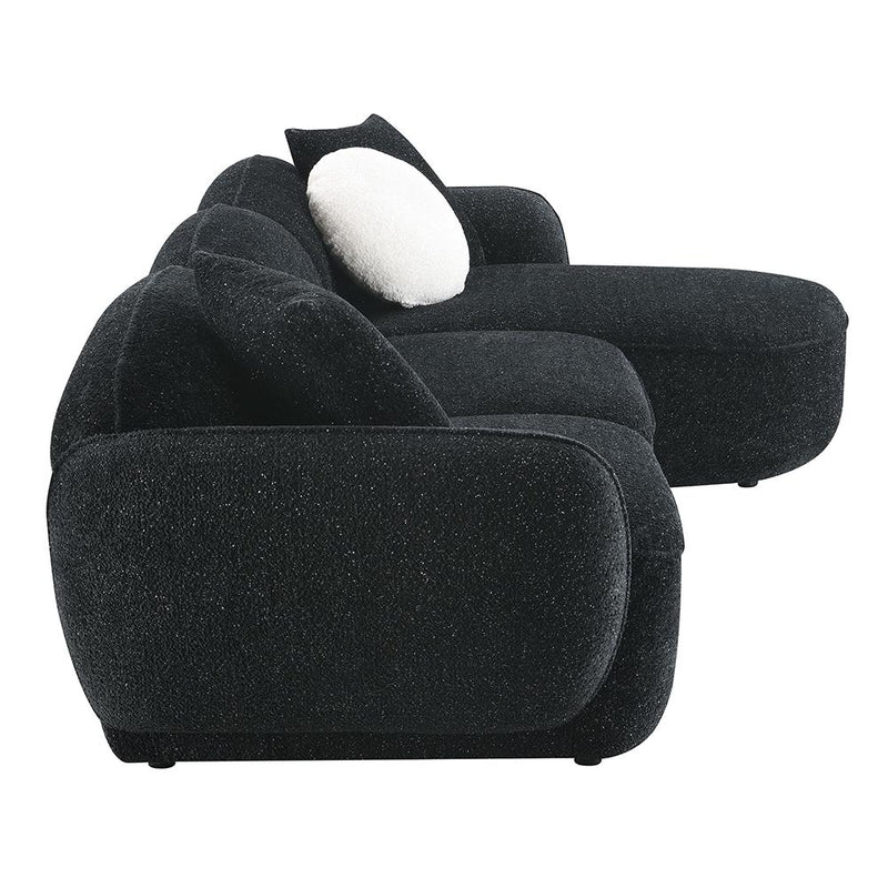 Acme Furniture Lucifer LV03525 Sectional Sofa with 3 Pillows IMAGE 4