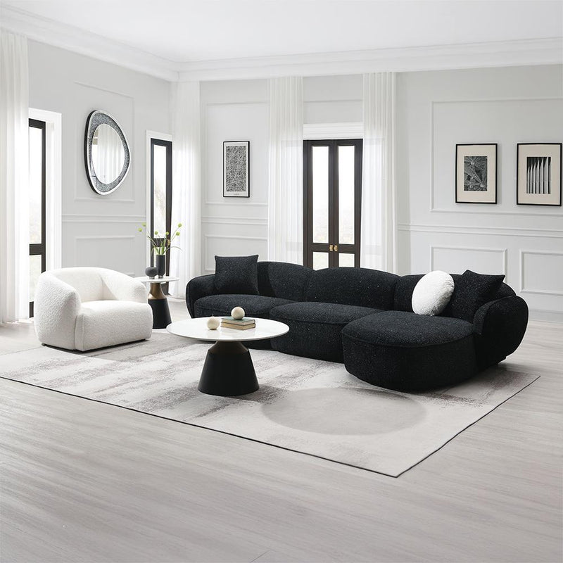 Acme Furniture Lucifer LV03525 Sectional Sofa with 3 Pillows IMAGE 9