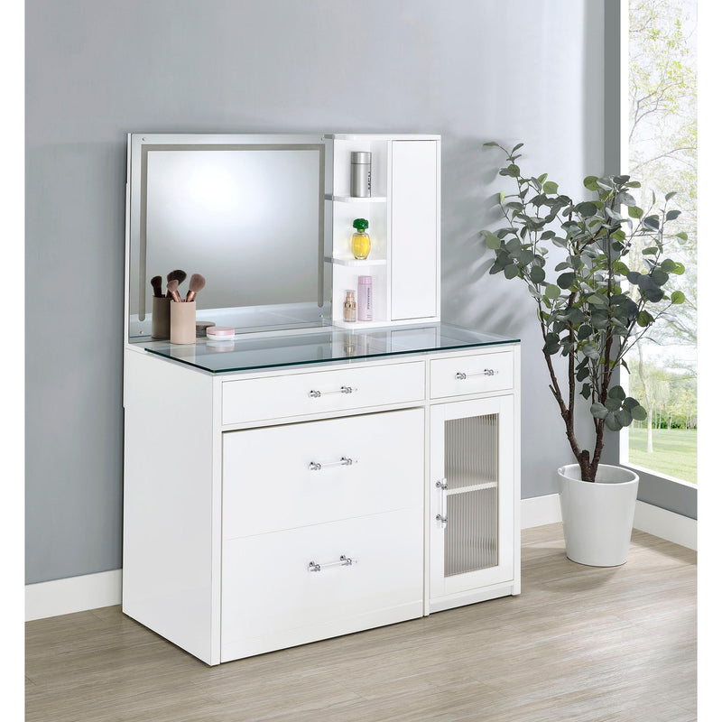 Coaster Furniture Flora 2-Drawer Vanity Set 930218 IMAGE 2