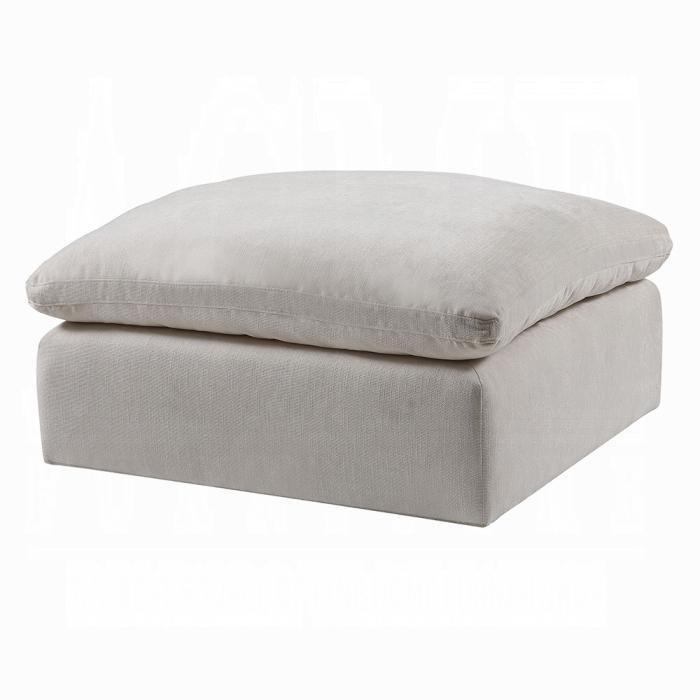 Acme Furniture Naveen Fabric Ottoman LV55132 IMAGE 1