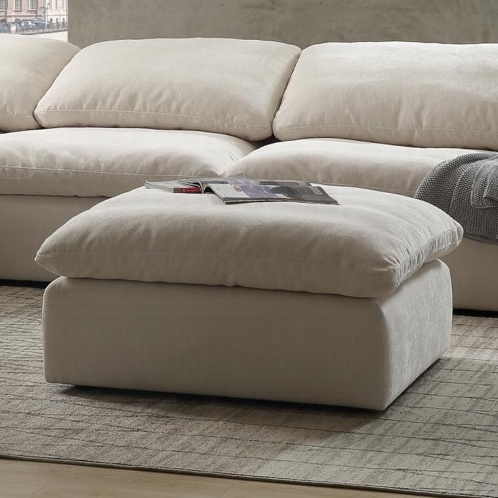 Acme Furniture Naveen Fabric Ottoman LV55132 IMAGE 3