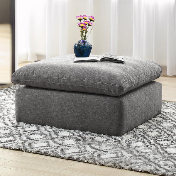 Acme Furniture Naveen Fabric Ottoman LV55142 IMAGE 1