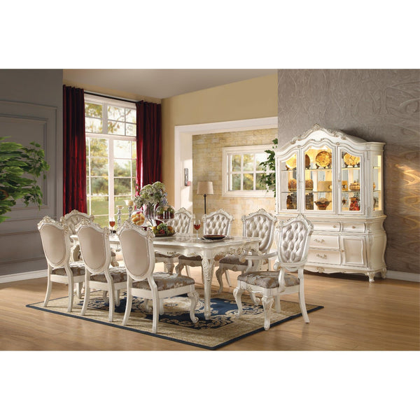 Acme Furniture Chantelle Dining Table with Marble Top DN63540 IMAGE 1