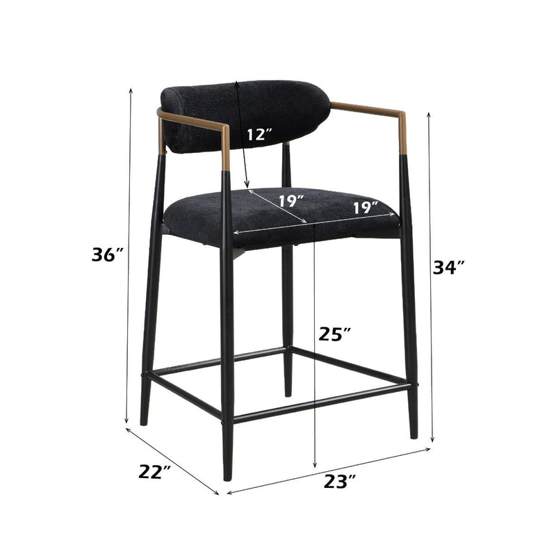 Acme Furniture Jaramillo Counter Height Arm Chair DN02716 IMAGE 6