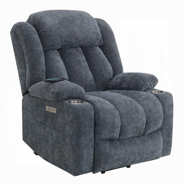 Acme Furniture Omarion Power Fabric Recliner LV02996A IMAGE 1