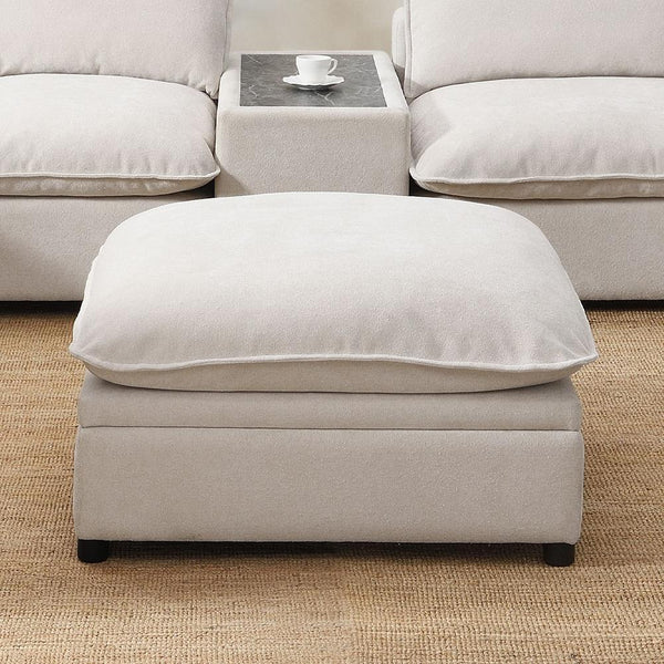 Acme Furniture Marisa Fabric Storage Ottoman LV04415 IMAGE 1