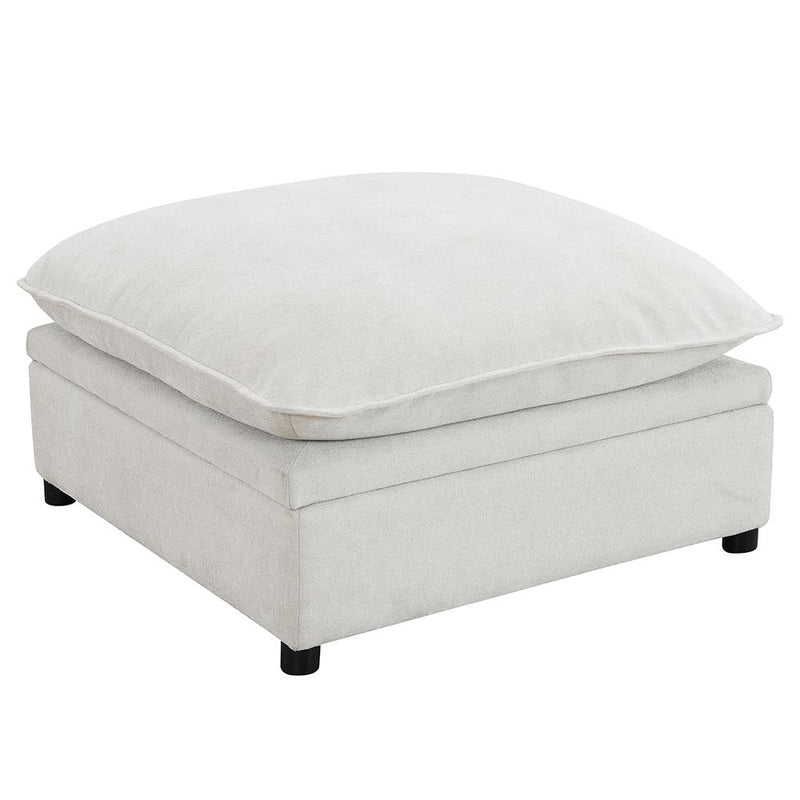 Acme Furniture Marisa Fabric Storage Ottoman LV04415 IMAGE 2