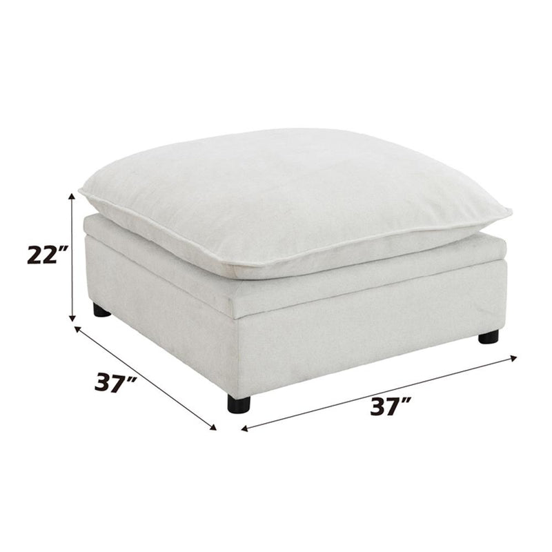 Acme Furniture Marisa Fabric Storage Ottoman LV04415 IMAGE 8