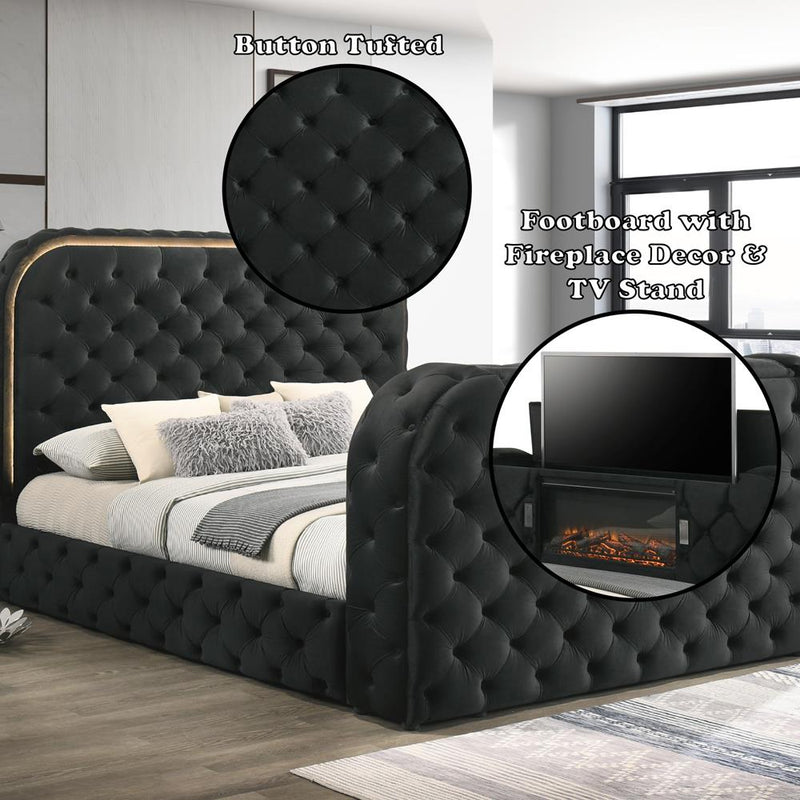 Acme Furniture Kana King Upholstered Panel Bed BD03121EK IMAGE 8