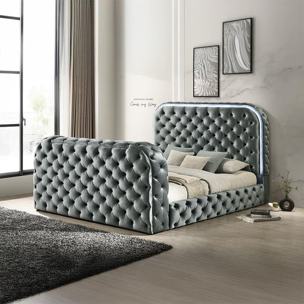 Acme Furniture Kana King Upholstered Panel Bed BD05071EK IMAGE 1