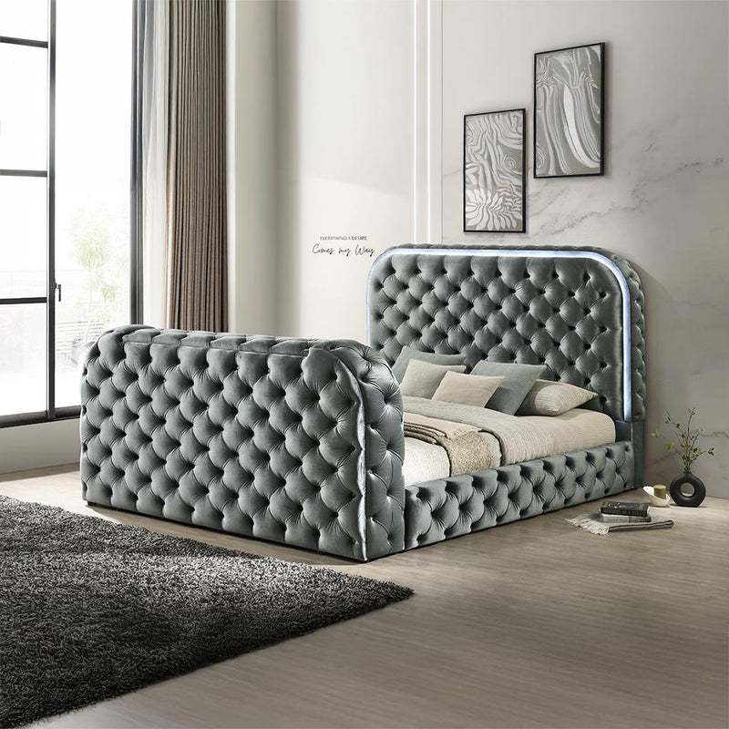 Acme Furniture Kana King Upholstered Panel Bed BD05071EK IMAGE 1