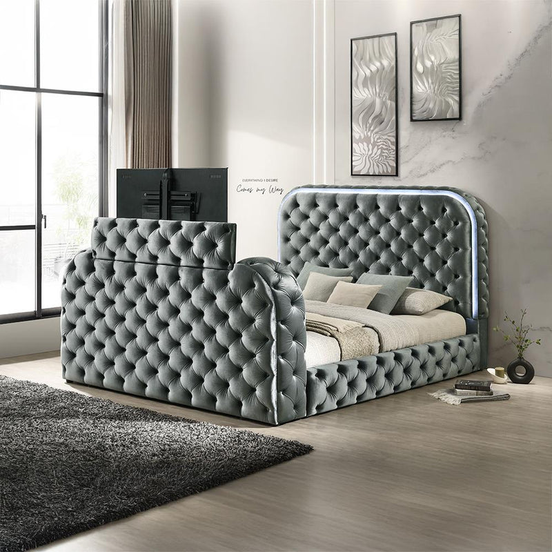 Acme Furniture Kana Queen Upholstered Panel Bed BD05072Q IMAGE 4