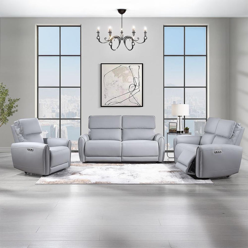 Acme Furniture Jeromie Power Reclining Bonded Leather Sofa LV03335 IMAGE 9