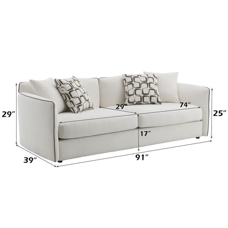 Acme Furniture Yolanda Stationary Fabric Sofa LV03605 IMAGE 8