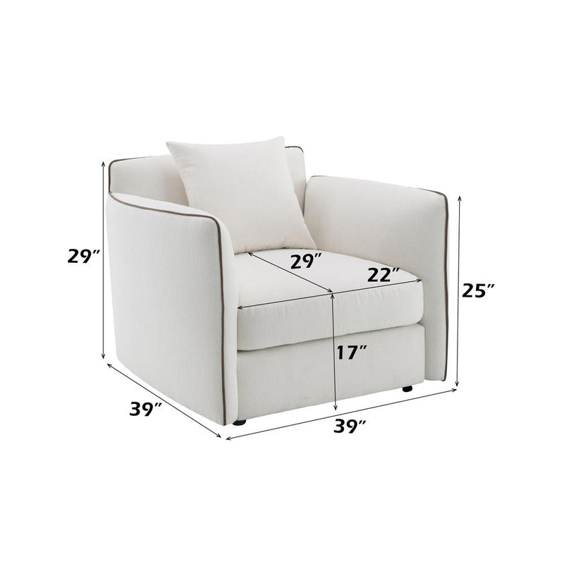 Acme Furniture Yolanda Stationary Fabric Chair LV03607 IMAGE 7