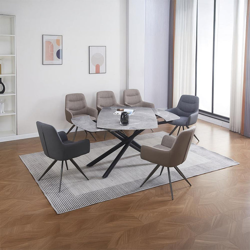 Acme Furniture Hester Dining Table with Ceramic Top DN03685 IMAGE 6