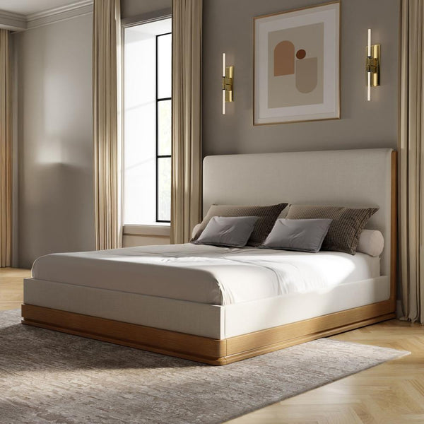 Acme Furniture Zoey King Upholstered Panel Bed BD04851EK IMAGE 1