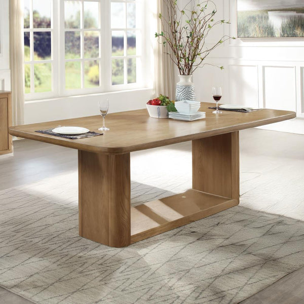 Acme Furniture Zoey Dining Table with Pedestal Base DN04075 IMAGE 1