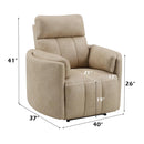 Acme Furniture Elison Swivel Glider Fabric Recliner LV05402 IMAGE 9