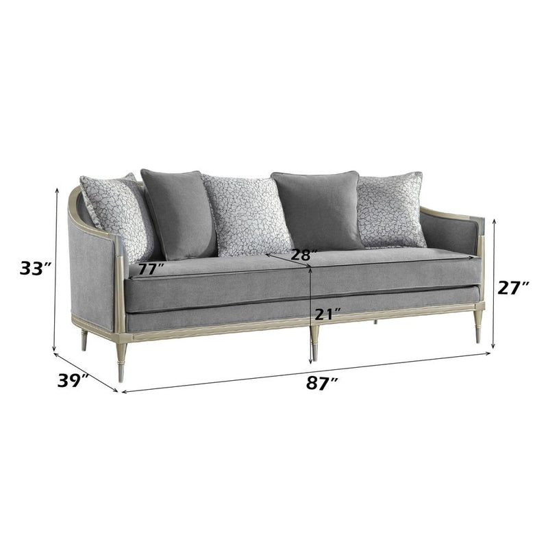 Acme Furniture Fernando Stationary Fabric Sofa LV04820 IMAGE 6