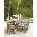  Signature Design by Ashley Seacliff Beach PCP228-642 Rectangular Counter Table with Umbrella Option IMAGE 7