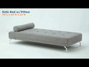 Acme Furniture Quenti LV00826 Sofa Bed with Pillow EXTERNAL_VIDEO 1