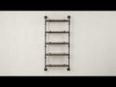 Acme Furniture Brantley AC00738 Wall Rack with 5 Shelves EXTERNAL_VIDEO 1