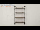 Acme Furniture Brantley AC00737 Wall Rack with 4 Shelves EXTERNAL_VIDEO 1