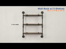 Acme Furniture Brantley AC00736 Wall Rack with 3 Shelves EXTERNAL_VIDEO 1